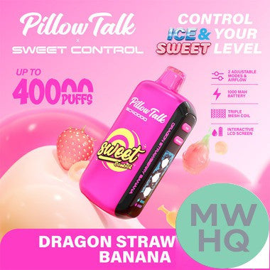Pillow Talk Sweet Control SC40000 Puffs 20ML Disposable Device With Ice & Sweet Control (Texas Compliant)