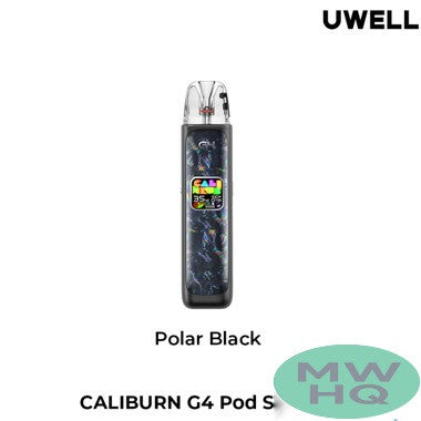 Uwell CALIBURN G4 1300mAh Pod System Starter Kit With 2 x 3ML Refillable CALIBURN GPP Integrated Coil Cartridge Pod