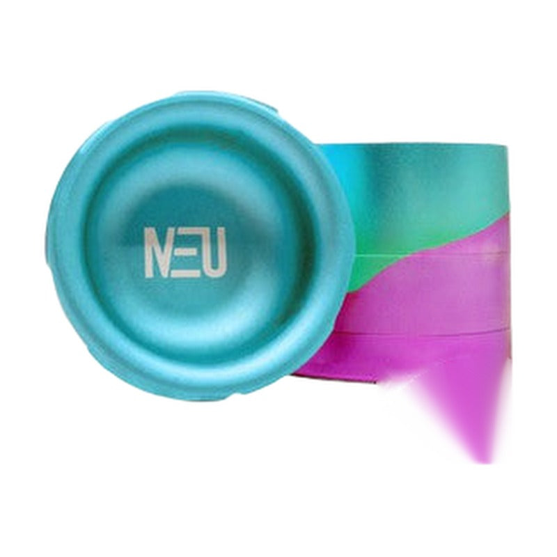 Neu Dry Herb Aluminum Grinder With Ashtray & Storage Top - 63 mm - 4 Parts