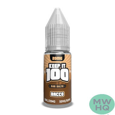 Keep It 100 Bar Salts Nicotine Salt E-Liquid 10ML – Bacco