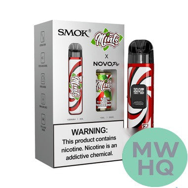 SMOK NOVO PRO 1300mAh Pod System Starter Kit With 2 x Refillable 3ML NOVO Pod & 10ML 50mg Salt Nicotine E-Liquid Bottle