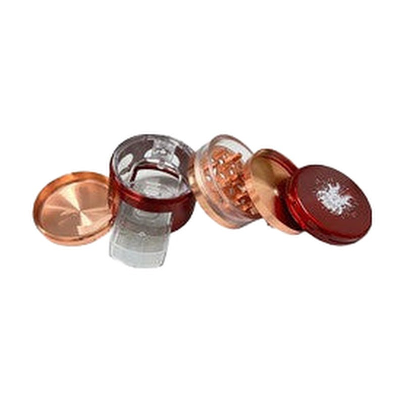 Shredder Large Grinder With Clear Layer & Ashtray - Style 42 - 63mm - 4 Part