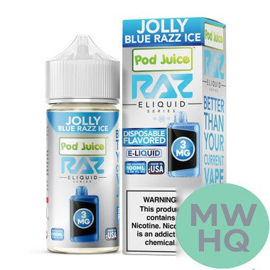 POD Juice x RAZ Series Nicotine E-Liquid 100ML