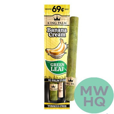 King Palm Green Leaf Mini Palm Tube Rolls 1G - Pack of 1