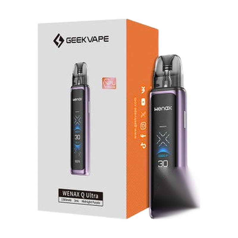 GeekVape Wenax Q Ultra 1300mAh Pod System Starter Kit With 2 x 3ML Refillable Q Cartridge