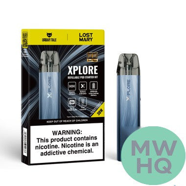 URBAN TALE x LOST MARY Xplore 1000mAh Pod System Starter Kit With 2 x 2ML Refillable Top Fill Pod