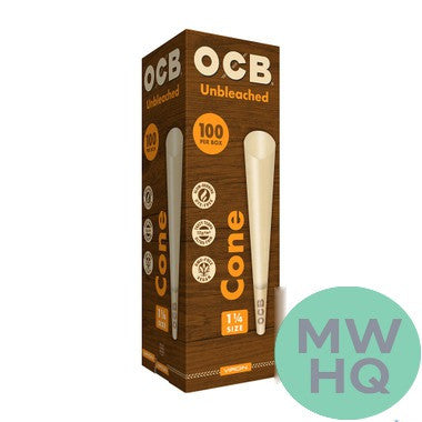 OCB Unbleached Pre-Rolled Cones Tower