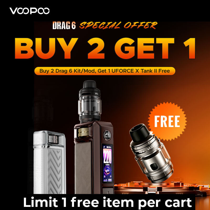 VooPoo Drag 6 220W Built-In 4400mAh Box Mod